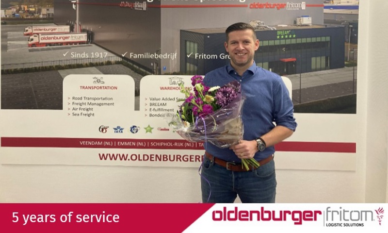 Marienus van der Laan celebrates his 5th anniversary at Oldenburger|Fritom