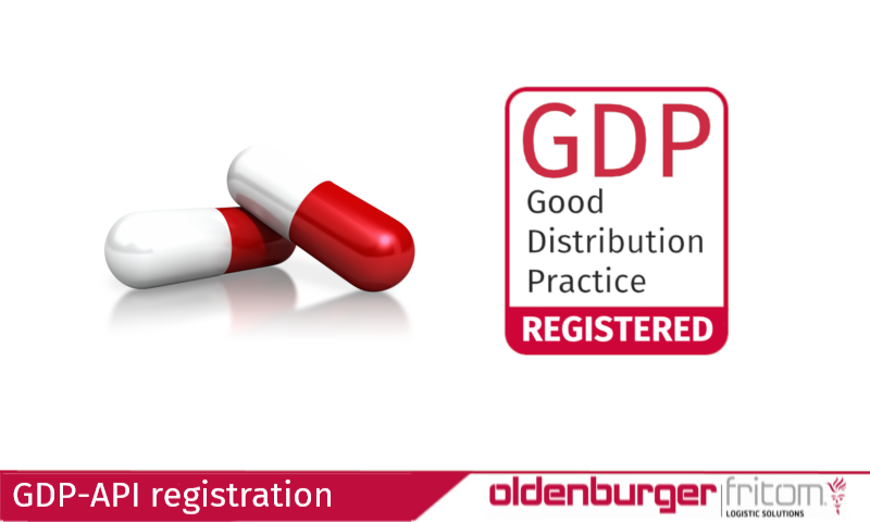 Oldenburger|Fritom is Good Distribution Practice GDP registered for Active Pharmaceutical Ingredients (API).