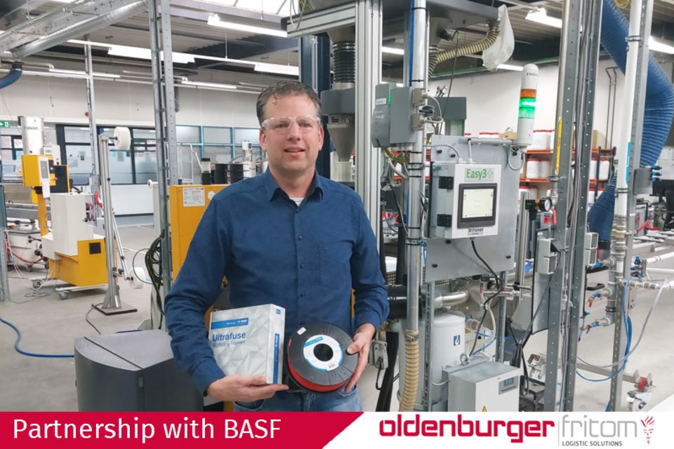 Oldenburger|Fritom is the logistics partner of BASF Forward AM in Emmen.