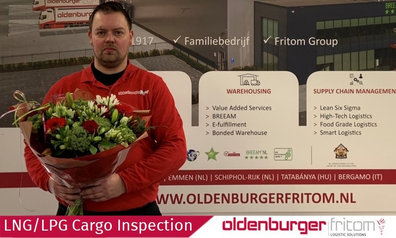 Richard Dijk obtained the diploma for gas measuring sea containers (MGK).